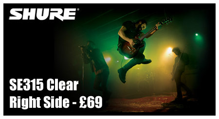 shure se315 clear right