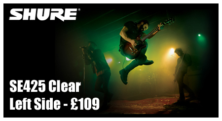 shure se425 clear left